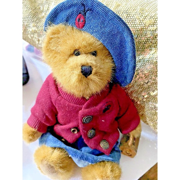 NWT Boyds Bears plush Bailey with Ladybug Outfit Bug Catcher stuffed animal New! - Picture 1 of 6